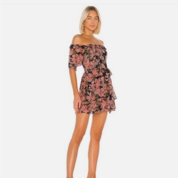 Misa Los Angeles Cela Mini Dress in Sunset Floral Size XS $350 - Picture 1 of 10